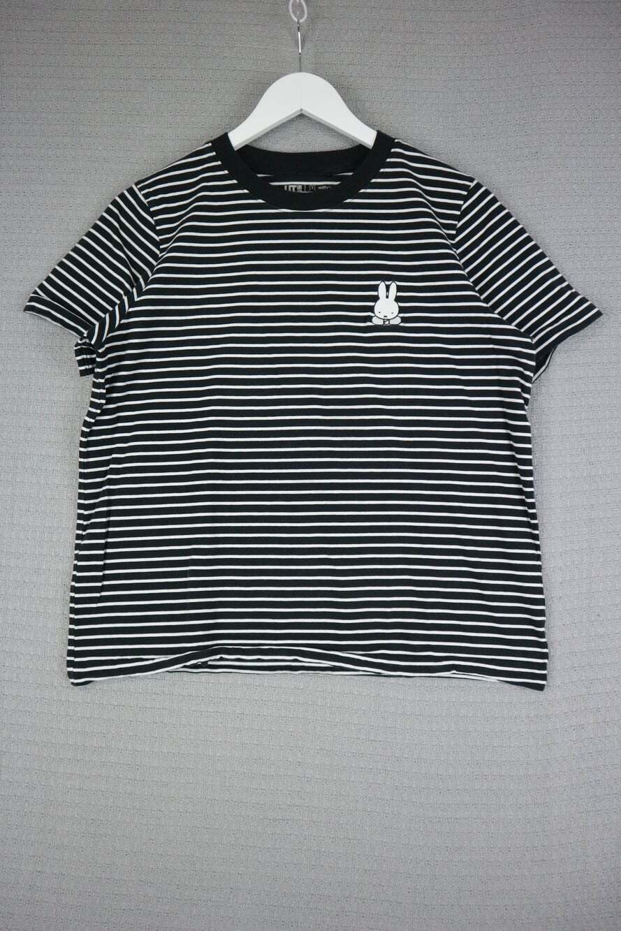 Uniqlo Miffy Collab Stripe Ringer Tee Womens Medium